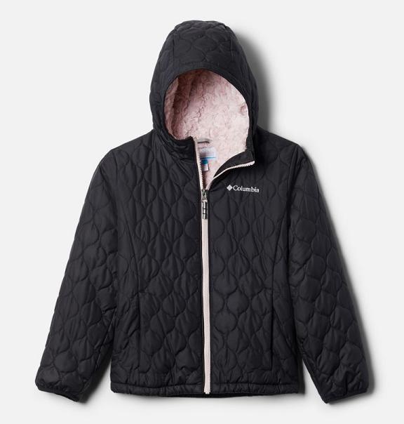 Columbia Bella Plush Winter Jacket Black For Girls NZ90842 New Zealand